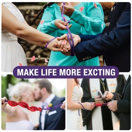 Silky Soft Braided Nylon Rope - Skin-Friendly & Durable Satin Braided & Twisted Cord, 8mm Thick x 32ft, Includes Storage Bag (Black Red)