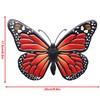 Metal Butterfly Wall Outdoor Decor, 4 Pack 9.8in Metal Butterflies