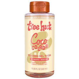 Tree Hut Coco Colada Foaming Gel Wash, Moisturizing & Hydrating Body Wash with Shea Butter, Gently Cleanses for Soft, Smooth Skin, Holiday Gift & Stocking Stuffer, 18 fl oz