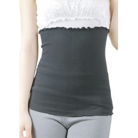 fuwarism Silk in Cotton Stomach Wrap Thin Women's Warm Winter Winter Cold Protection Warm Pregnancy Pregnant Women Maternity Made in Japan, Black