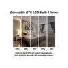 R7S LED 118mm Dimmable, 10W Soft White (3000K) 1000lm 108pcs