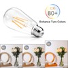 Ascher Vintage LED Edison Bulbs 6W, Equivalent 60W Incandescent, Warm