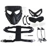 SHENKEL 2-Way Full Face Face Guard with Anti-Fog Cloth Compatible