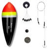 Pike Dead Bait Float x2 Rigs Fishing Kit Including Trace