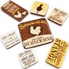 LANOLU Chicken Gifts Fridge Magnets Funny in 7-Piece Set, Magnets with Srpüchen as Chicken Accessories Stable, Decorative Chickens