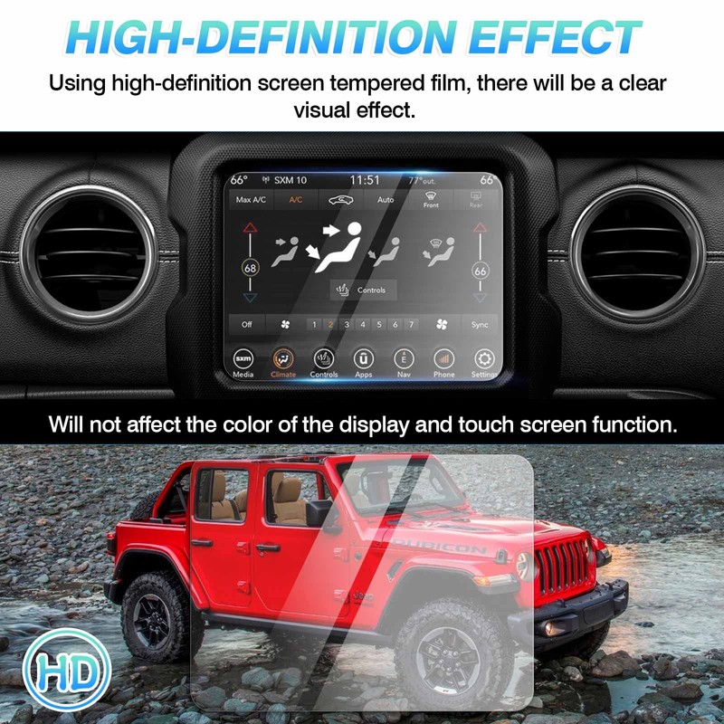 Autorder Screen Protector for Jeep Wrangler JL 2018-2021 2022 2023/Gladiator