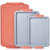 BRONYPRO Non Stick Ceramic Baking Sheet Pan Set of 3,