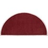 Minuteman Half Round 44'' x 22'' Hearth Rug - Plum