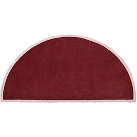 Minuteman Half Round 44'' x 22'' Hearth Rug - Plum Wine (H-50)