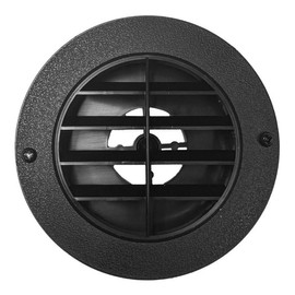 TECHVALET RV 2" Duct Rotaire Swivel Circle RV Heat Vent Furnace Plastic Black