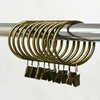 AIMALL 10pc Multipurpose Window Curtain Clothes Metal Clips Rings Hook
