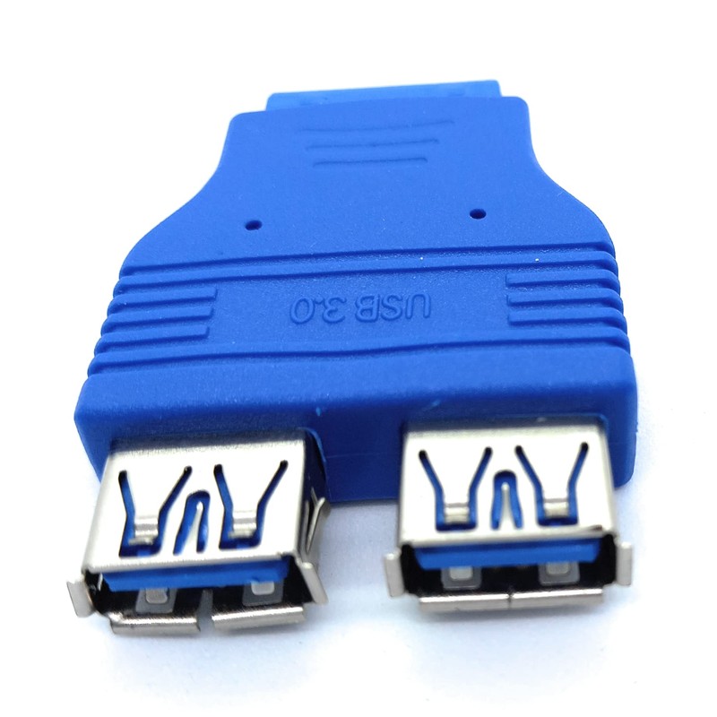 DRUT 20 pin Motherboard Header to 2 x Internal Sockets