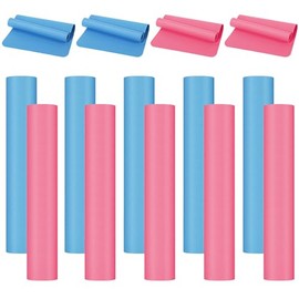 Paquete de 10 esterillas de yoga a granel, 68 x 24 x 4mm de espesor Esterillas de yoga para nios y adultos, paquete de esterillas de gimnasio, libres 