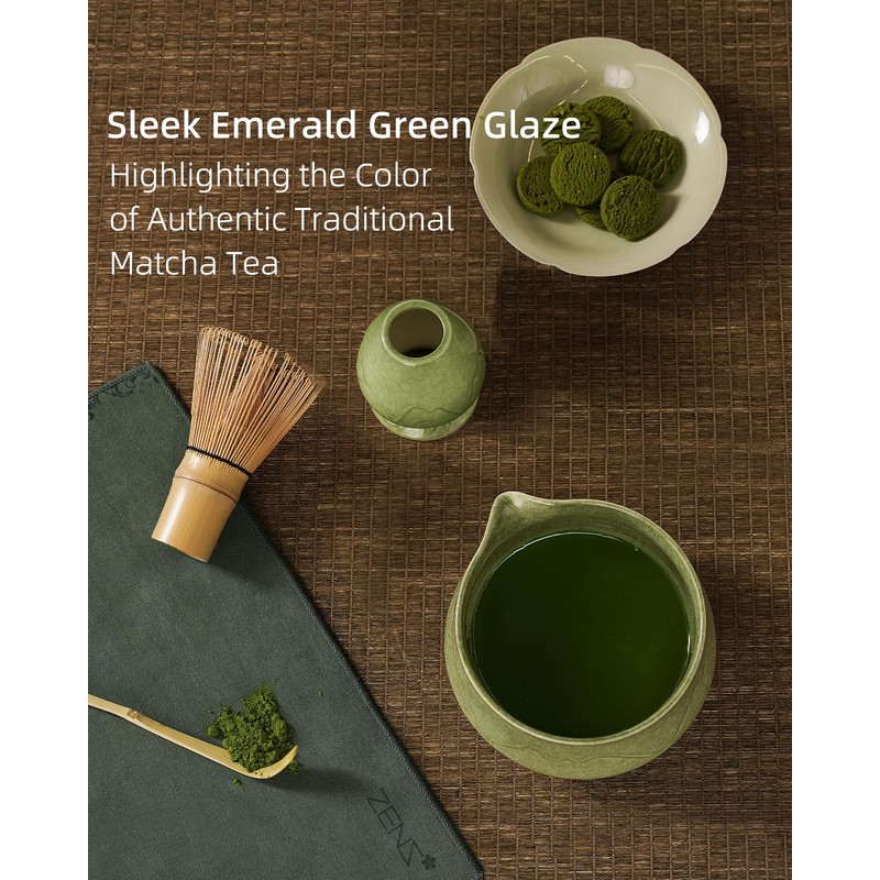 ZENS 5Pcs Japanese Matcha Set, Matcha Tea Ceremony Kit Includes