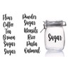 Thistle Brook Cottage Flour Coffee Sugar Tea Decal Stickers Labeling