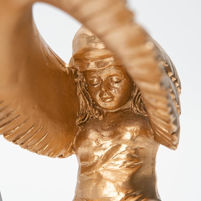 Mfjl 2PCS Kneeling Ark Angel Statue, Religious Memorial Figurine for
