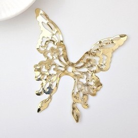 Oriental Butterfly (Large Butterfly), Hanbok Traditional Metal Decoration, Holiday Gift, Money Envelope, Packaging, Hairpiece Decoration, Hanbok Accessory Decoration, Gift for Foreigners / 오리엔탈나비(큰나비) 한복 전통금속장식 명절선물 용돈봉투 포장 가채 장식 한복악세사리장식 외국인선물