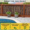 Backyard X-Scapes Natural Bamboo Fencing Garden Screen Rolled Fence Panel