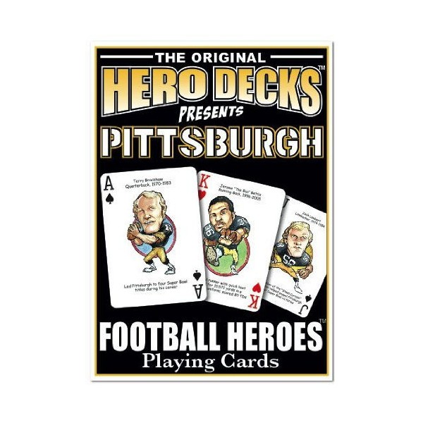 Parody Productions Football Heroes Playing Cards - Pittsburgh