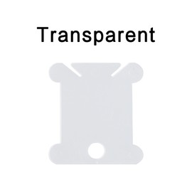 pson 200PCS 1.02 Inch Embroidery Floss Bobbins, Transparent Plastic Floss Bobbin for Thread Craft, DIY Sewing, Cross Stitch, Thread Organizer Holder