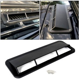 HECASA Hood Scoop Ram Air Vent Scoop Ram Air Induction Compatible with Jeep CJ Wrangler YJ 1978-1995(Replacement for 13307.01)