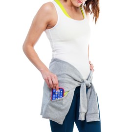BootyWrap Modern Fanny Pack by Invisibelt - Slimming Wrap for Women with Zipped Pocket Storage To Carry Essentials for Walking, Running, Outdoors (Gray, Small)