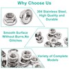 M10 x 1.25mm Flange Nut, 304 Stainless Steel Serrated Flange