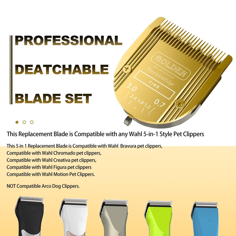 BESTBOMG 5-in-1 Pro Animal Replacement Blades Compatible with Arco, Bravura,