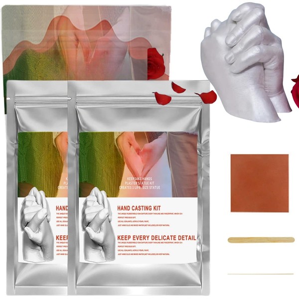 50g Hand Casting Kits Couples,Hand Mold Casting Kit Couples,3D Hand