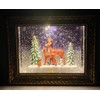 San Francisco Music Box Musical Lighted Reindeer in The Woods