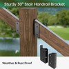 IRENPORU 4PCS 30° Stair 2”x 4” Stainless Steel Deck Railing