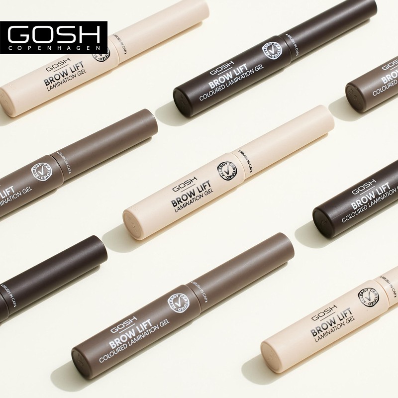 GOSH Brow Lift Lamination Eyebrow Gel with Colour, Vegan, Fixing