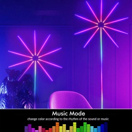 5V 5050 USB RGBIC Dream Multi Color Changing Wall Decor Music Sync IR Remote Blue Tooth Smart App Fireworks LED Strip LightsColor: Red & Green & Blue, Emitting Color: RGB, Lamp Power(W): 6