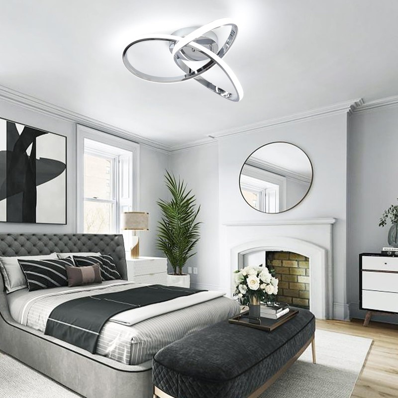 CANEOE Modern Ceiling Light Fixtures,42W Dimmable Flush Mount Led Ceiling