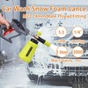 M MINGLE High Pressure Washer Handheld Water Spray Snow Foam