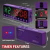 Digital Interval Timer with LED Display, Workout Timer/Blue Button