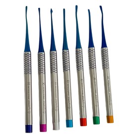 ArTlAb-Premium Dental Elevators Etracting Extraction Osteotome Periotome Luxating Elevator Apical Spade Cryer Proximator Elevator Oral Implant, Root Extraction (Proximator PDL Set of 7)