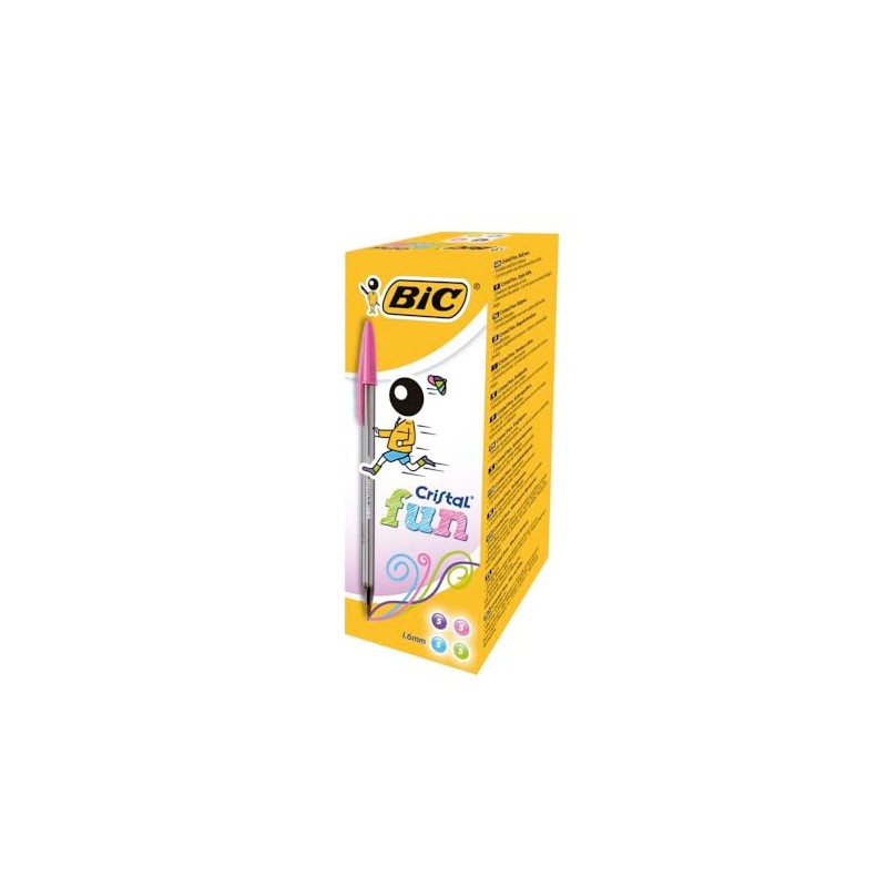 Bic Assorted Cristal Large Ball Point Pen 1.6mm [Pack of