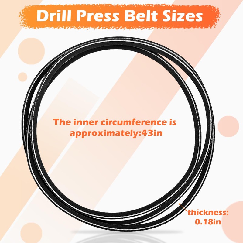 New Replacement Belt Craftsman Drill Press w/ 45 inch 3/16