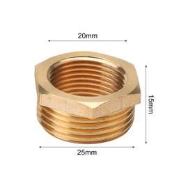 ZMDMAH Premium 1 to 3/4 Inch Brass Reducer Male / Female Thread Reducer with Irrigation Joint Tape, Male Thread to Female Thread Nipple, Thread Fitting for Water Pipes