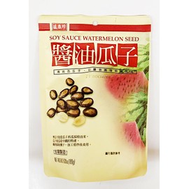 Soy Sauce Flavored Watermelon Seeds, Taiwan Made, 6.35oz, Pack of 2 酱油瓜子