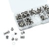 JINTANG 100 Sets Leather Rivets, 4/6/8/10/15mm Chicago Screws Round Cap