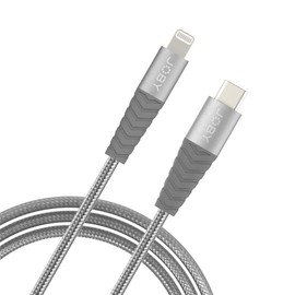 Joby 6.6' USB Type-C to Lightning Cable, Space Gray