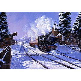 Pannier Tank GWR Severn Valley Railway Steam Train Blank Christmas Birthday Card
