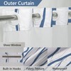 SSCRCUSLY No Hook Shower Curtain with Snap in Liner Set,