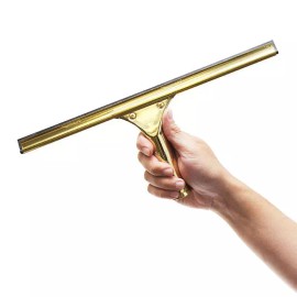 Ettore Master Brass Squeegee Complete: Streak-Free Window Cleaning - 12in/30cm