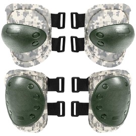 Catsobat Survival Game Protector, Knee Pat, Elbow Pat, Elbow Pads, Knee Pads, Sports & Outdoor Activities (ACU Camouflage)