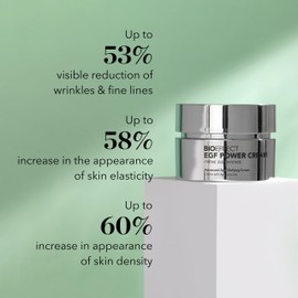 BIOEFFECT EGF Power Cream | Advanced Age-Defying Face & Neck Cream with Epidermal Growth Factor + Hyaluronic Acid + Niacinamide for Wrinkles & Age Spots | 50 mL / 1.69 oz