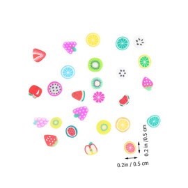 Vaguelly 2000pcs Fruit Slice Nail Art Stickers DIY Nail Decoration with Fruit Shapes for for Adults Safe and Durable for Use