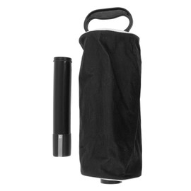 Golf Balls Pickup Bag Golf Ball Retriever with Detachable Plastic Tube Rubber Handle Hold Up to 80 Balls for Outdoor Black